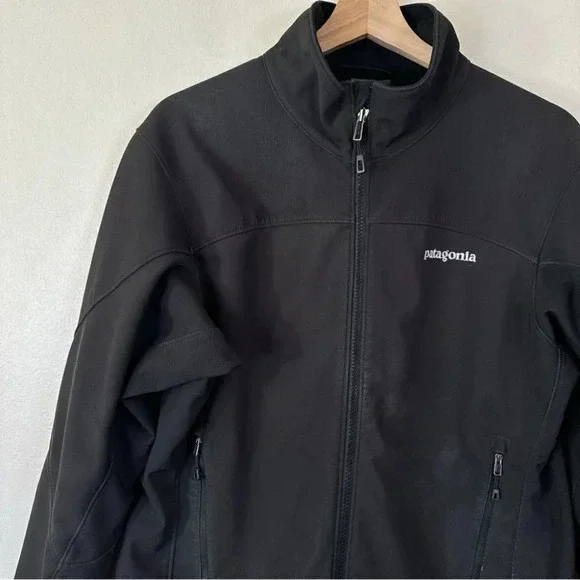 Patagonia Adze Jacket Full Zip  Soft Shell Black Color - Picture 7 of 12